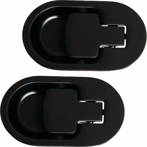 Fauteuil et canapé XVX Relax noir avec levier et poignée en aluminium massif sans cordon (lot de 2) Dolaso (1/4)