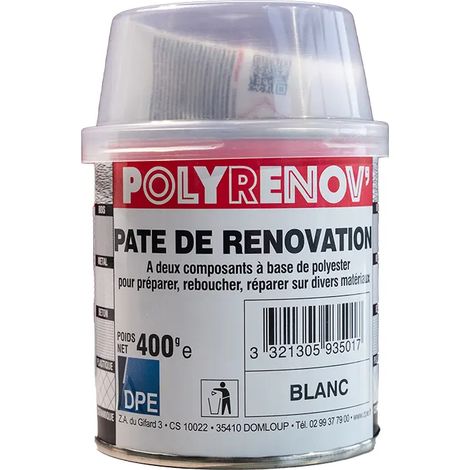 Polyrenov' Blanc 400g Enduit De Rénovation Blanc - Dpe (1/2)