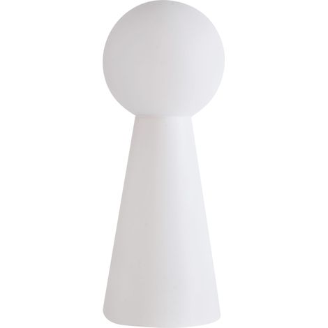 Lampadaire LED pour Extérieur Moderne Éclairage RVB Matériau Synthétique IP54 Blanc Torne