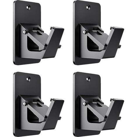 Supports tringle rideaux mur lot 4 robustes cuisine bain balcon étagère fixation murale (1/5)