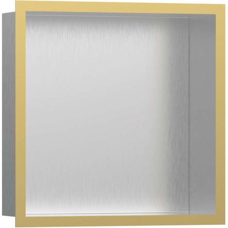 hansgrohe XtraStoris Individual niche murale en acier inoxydable (1/3)