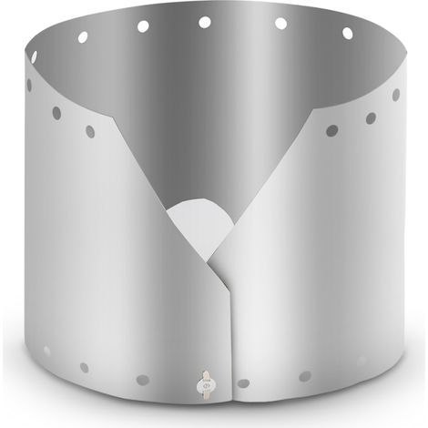 Irovami Pare-vent ultraléger et ultra-mince en titane pour réchaud de camping. (1/5)