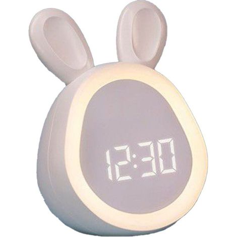Dieser Wecker mit Nachtlicht und seinem niedlichen Hasenmotiv ist ein ideales Geschenk für Mädchen, Kleinkinder und Jungen. Er passt auch perfekt in Kinder- und Jugendzimmer.