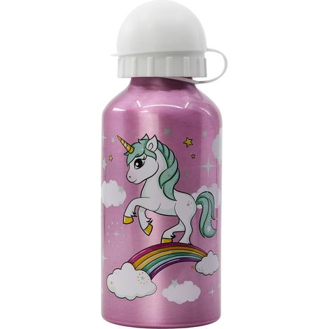 Botella Aluminio Unicornio 400ml.