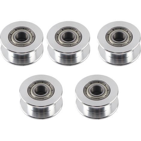 Aluminium-2GT-Steuerriemenscheiben für 3D-Drucker (6 mm Breite, 20 Zähne, 5 mm Bohrung, zahnlos)