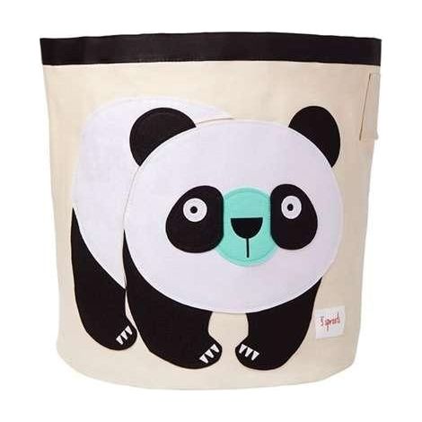 3 Sprouts Cesto de almacenamiento multicolor con motivo panda 44,5 cm (1/2)