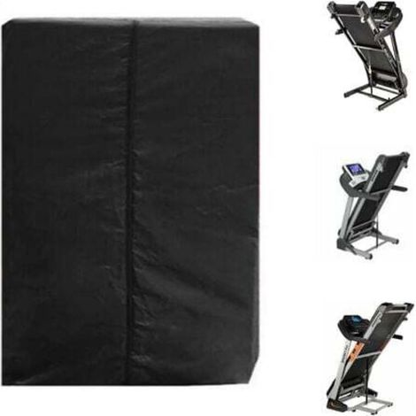 Housse de Protection Pliable pour Tapis de Course Imperméable Anti-Poussière 95x75x160cm Noir (1/4)