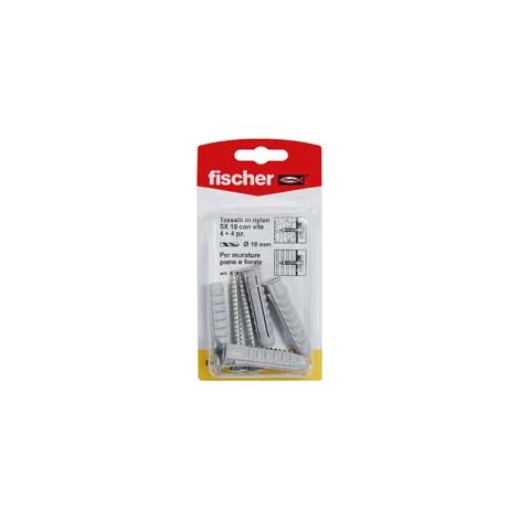TASSELLI IN NYLON CON VITE SX-SK- - ø mm.8x40 vite mm.5x50 - 20 blister FISCHER