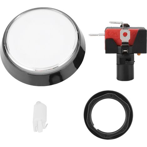 Bouton-poussoir rond LED 60mm avec micro-interrupteur pour machine d'arcade