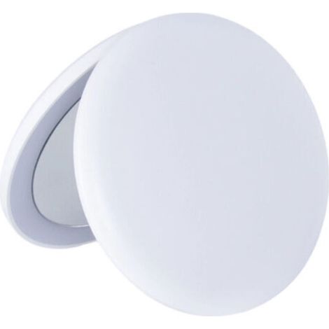 Miroir de maquillage LED - Grossissement x10 - Miroir de maquillage portable - Double face - Mini miroir - Pliable - Rechargeable par USB - Blanc - 9 cm - 1 pièce (1/5)