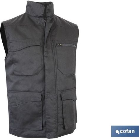 Colt gepolsterte Weste mit mehreren Taschen, 245 g/m, Schwarz, T-XL