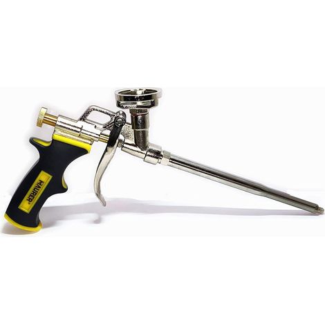 Pistola per Bombola Schiuma Poliuretanica Poliuretano in Acciaio e Zinco MAURER (1/5)