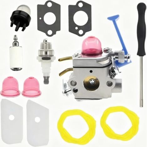 Kit de remplacement de carburateur pour Husqvarna 125C 128L 128LD 128R C1Q-W40A, carburateur complet avec joints, vis et outils de montage (1/4)