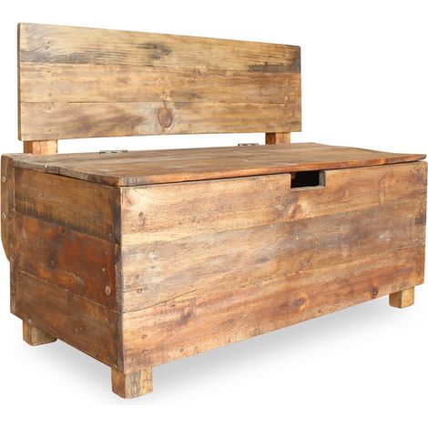 Banco de madera recuperada 86 x 40 x 60 cm 020010785 (1/5)