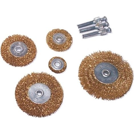 Jeu de Brosses en Fil d'Acier 1''-3'' - 5 Pcs - Polyvalent et Efficace - Qualité supérieure - Beast