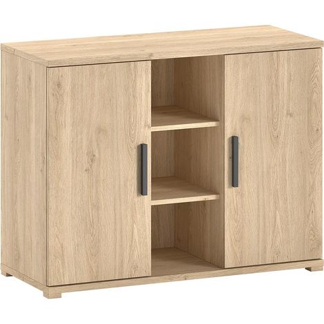 Commode Enfant 2 Portes "Sam" 115cm Chêne