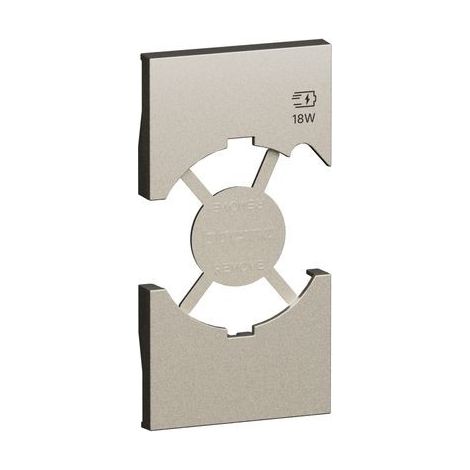 L.Now - Cov. Presa P40+Usb 2M 2 Moduli. Champagne (Bticino Cod. Kc68)