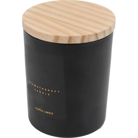 Les bougies parfumées diffusent un agréable parfum et sont sans fumée. Le pot givré est muni d'un couvercle en bois et convient à la maison, à la salle de bain et au bureau.