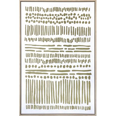 Mömax Keilrahmenbild Lotta Grün/Natur/Gold ca. 60x90cm (1/2)