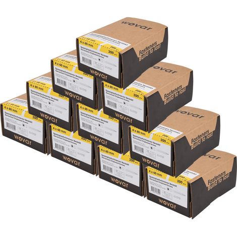 Spanplattenschrauben Verzinkt 4 x 60 mm Torx 20 Teilgewinde - (1/4)