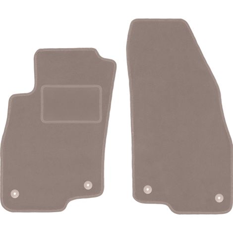 Tappetini anteriori per auto: Alfa Romeo Mito hatchback (2008-2019) beige (1/5)