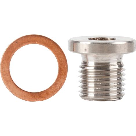 Bouchon d'Échappement du Capteur d'Oxygène, M12x1.25 mm Bouchon pour Capteur d'O2 pour Moto et Auto (1/5)