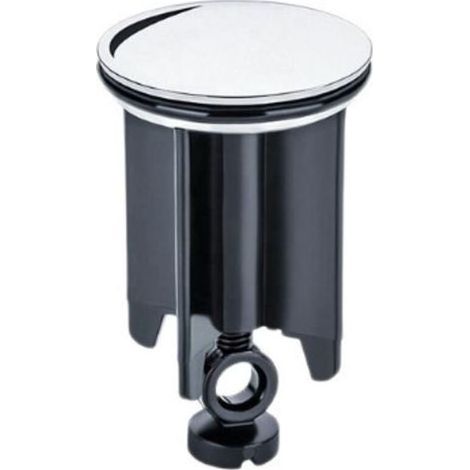 Bouchon Lavabo Universel 40mm - Bouchon d'Évier en Laiton chromé avec Caoutchouc - Couvercle Lavabo Églable en Hauteur - Anti-calcaire - Bouchon de Vidange Chromé pour Lavabo (1/5)