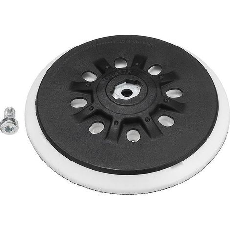 150 mm (6 pouces) Plateau de ponçage 8 trous compatible avec les ponceuses orbitales Bos-ch Festool ETS 150, ETS EC 150, LEX 150, WTS 150/7 498987 (souple),pour Ponceuse Excentrique (1/5)