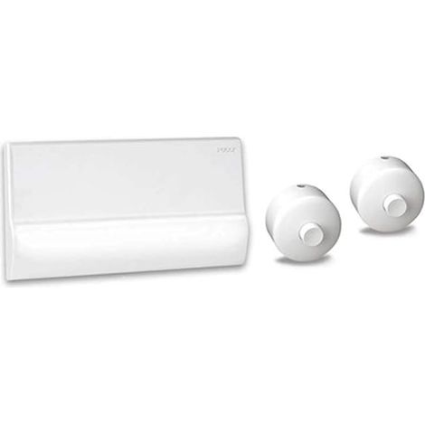 KIT PLACCA E PULSANTE PER CASSETTA INCASSO PUCCI RAME Bianca 8007520