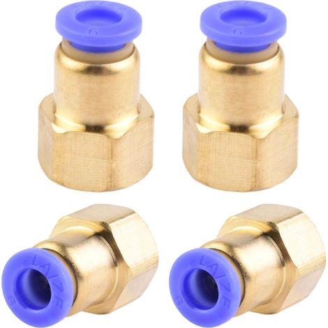 4 pièces 10 mm 1/2′′PT filetage extérieur droit Push to Connect Raccords de tube à emboîter pneumatique connecteur rapide PCF PCF10-1/2" (1/5)