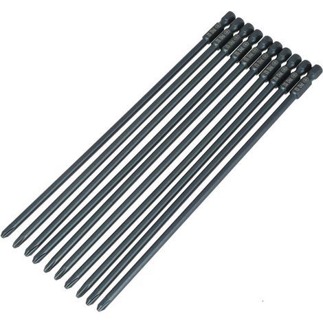 Phillips head screwdriver bit set, for pneumatic screwdrivers and electric drills (1/5)