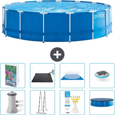 Intex Piscine Tubulaire Ronde - 457x122 cm - 9-pièces  S598