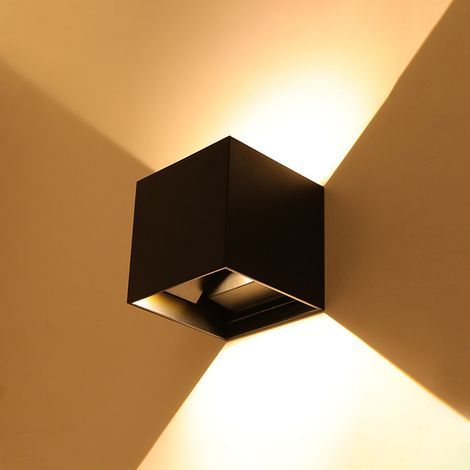 GENERIC-Appliques Murales Extérieures Intérieures Modernes Lot de 2 6W Blanc Chaud 3000K Applique Murale LED IP65 Étanche Up and Down Intérieur Appliques Murales pour Porche Couloir Cour Chambre Salon (1/5)