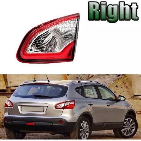 Luz trasera interior roja y transparente 26555 BR01A Luz trasera interior para Qashqai J10 de 2010 a 2014 (derecha)