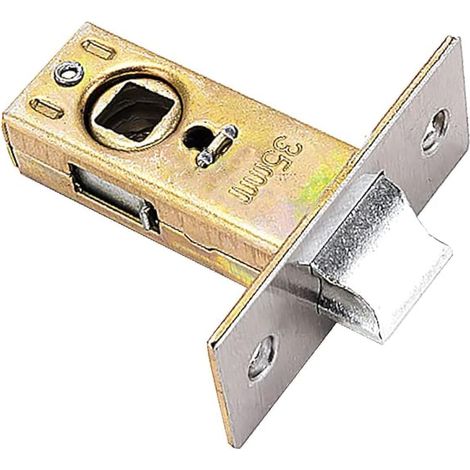1 loquet de porte invisible en acier inoxydable pour une utilisation avec des poignées de porte à levier (plat 35 mm)