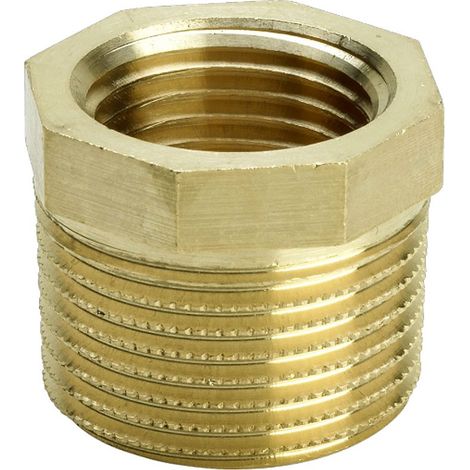 VIEGA 3241 Raccordo Manicotto Ridotto Ø1.1/2"Maschio x3/4"Femmina Bronzo Lucido - 267728 (1/3)