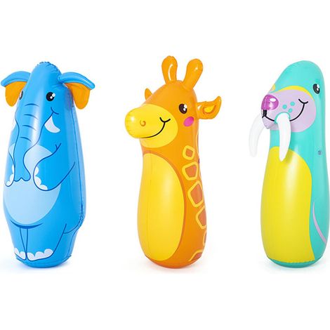 Aufblasbarer Stand-Boxsack für Kinder Bestway tiere 89 cm