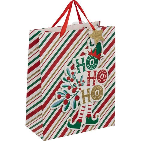 Sac cadeau imprimé moyenne taille Atelier des lutins - Feeric lights & christmas
