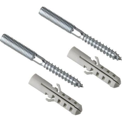 Cornat Stockschrauben inkl. Dübel M8 x 80 mm, 2 Stück Installationsmaterial