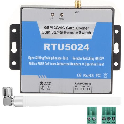 Contrleur d'accès pour téléphone portable GSM RTU5024, commutateur de télécommande, contrle de porte SMS (1/5)