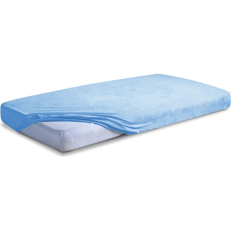 Frottee-Spannbettlaken mit hochwertigem Gummizug, 60 x 120 x 10 cm (1/5)