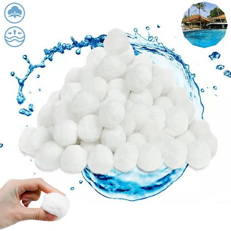 AUFUN Billes filtrantes pour piscine 50 kg de sable filtrant Pompe de filtration pour piscine 1400 g (1/5)