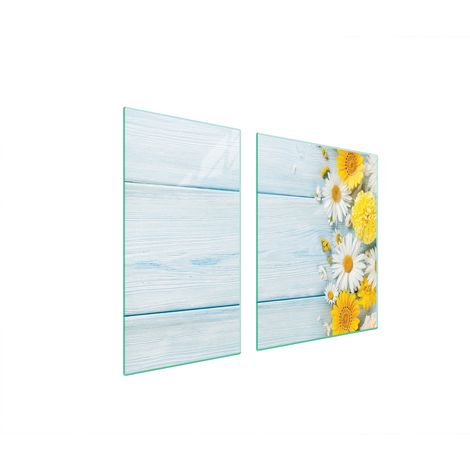 GLASSCHUTZPLATTE FÜR HERD 90x52 KAMILLE (1/5)