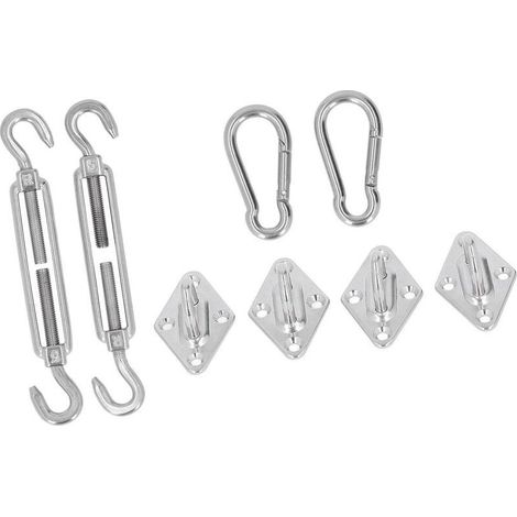 Kit de fixation pour voile d'ombrage, attaches pour voile d'ombrage, clips de montage