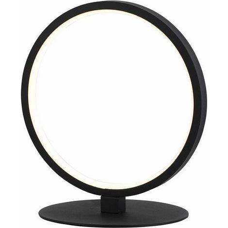 Lampada da tavolo Ring Ragi nera LED 8W Reality