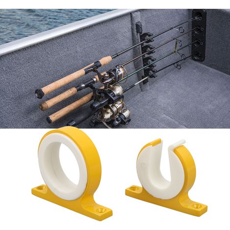 (Zur Verwendung mit Produktnummer 1619220005811) Angelrutenhalter aus Aluminium für den Marinebereich, gelb (3160AAY) (1/5)