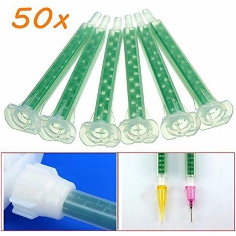 Werse 50Pcs F6-16 Vert Ab Tube De Mélange De Colle Bouche Statique Section 16 Buses (1/3)