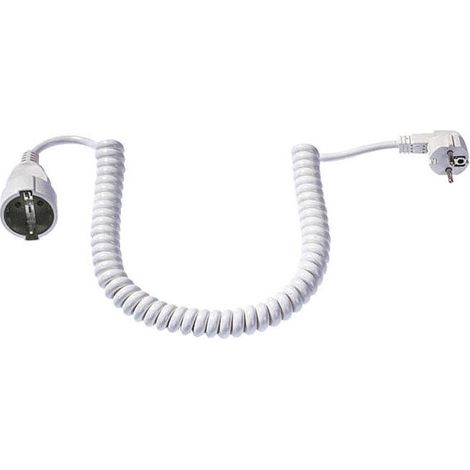 BACHMANN Cable en espiral H05VV-F 3G1,5mm² L: 4,0m ws CEE7/7, BM0010721