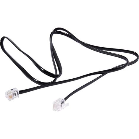 KLVGTIFS PU - Câble RJ11 6P4C, cordon téléphonique, modem ADSL, 1, 2, 3, 5, 10 mètres (1/5)