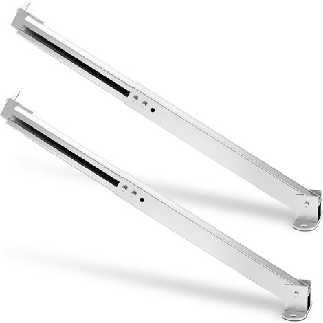 TolleTour 1 Paar Solarmodul Halterung aus 6063 Aluminium, 38-68 cm teleskopisch, 0-60° neigbar, Silber, für 50-190 W Solarpanels auf Flachdach und Balkon (1/5)